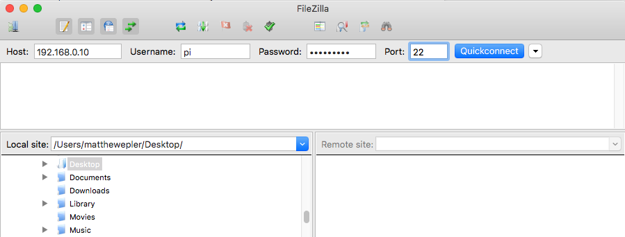 filezilla screenshot